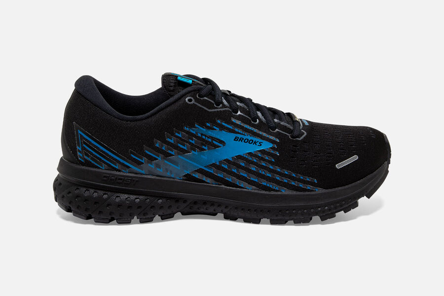 Brooks Ghost 13 GTX Road Running Shoes - Mens - Black/Blue - ZN7905423